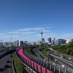 Durch die Straßen von Auckland