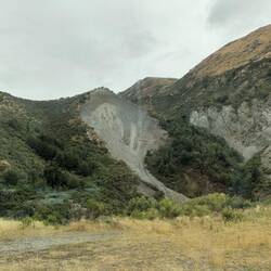 Evidence of a landslip