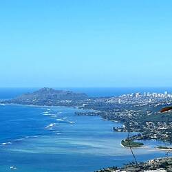 Der Diamond Head Crater in der Ferne