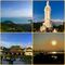 City view from the pass; Lady Buddah statue; Linh Ung Pagoda; beautiful sunset