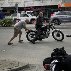 Old bikes sometimes need a bit of assistance to get going!