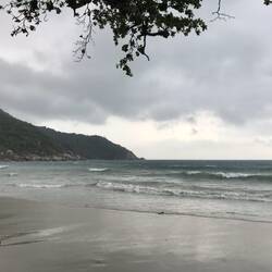 Regenstimmung am Strand
