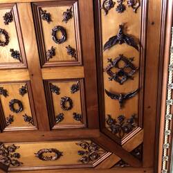 Intricate carvings on the ceiling