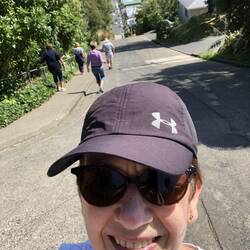 Selfie at the top of the world's steepest street!!!