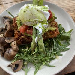 Eggs Benedict zum Frühstück