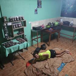Our night spot in the cacao shop