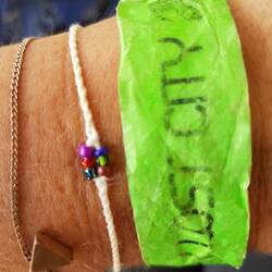 Unser Eintrittsband hat gelitten...