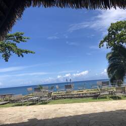 The view we enjoyed during breakfast