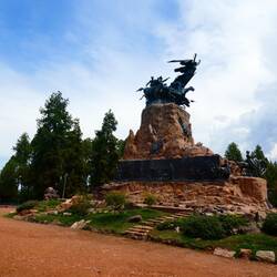 Das Denkmal "Monumento del Ejército de Los Andes" auf dem Cerro Gloria bei Mendoza