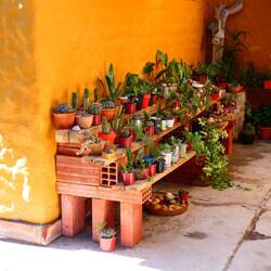 Der Innenhof unseres schönen BnB