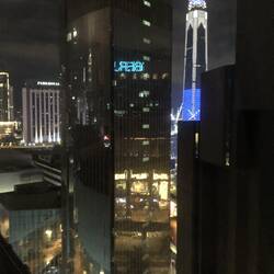 From the 12th floor of the Melia hotel in downtown