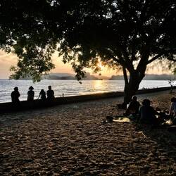 Sonntagsabend - Picknickzeit für die Einheimischen
