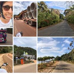 Unterwegs mit dem Roller ...