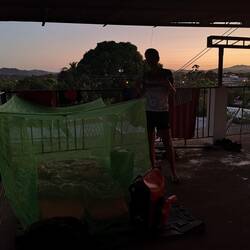 Our camp at the bomberos in Soná