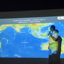 Captain Aivo Palm discusses itinerary changes
