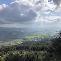 Jezreel Valley and hills of Galilee