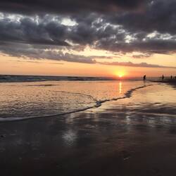 Sonnenuntergang am Strand