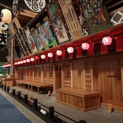 Temple recreation at Edo-Tokyo Museum