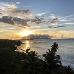 One last pretty sunset in Tahiti