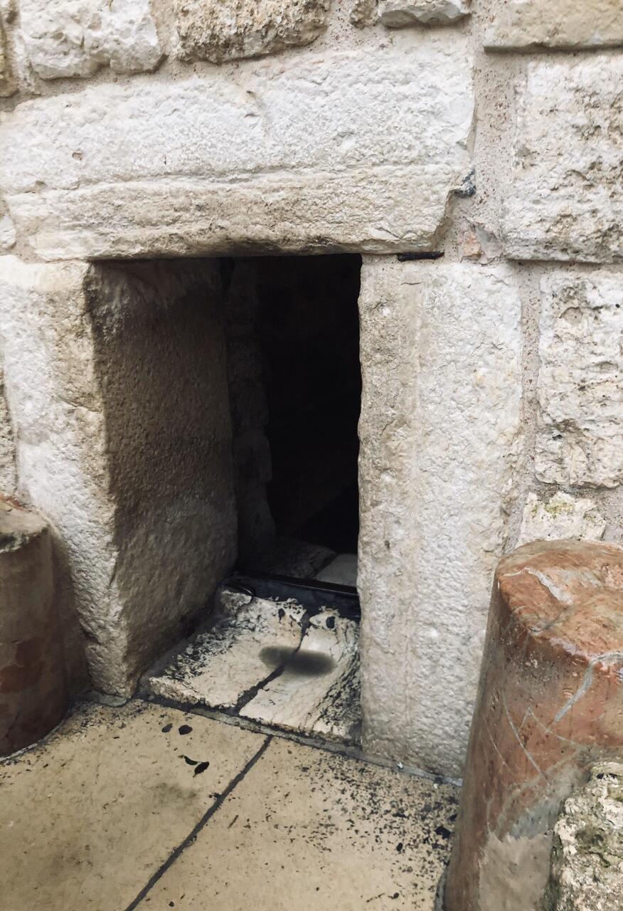 To enter thr Nativity Church you must humble yourself( bend low) to enter