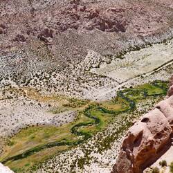 Der Cañon de la Anaconda erhielt seinen Namen aufgrund der Schlangenlinien des Flusses Rio Alota