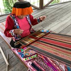 Hand weaving