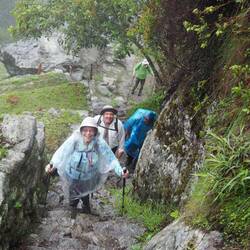 And up we go again. Typically steep.
