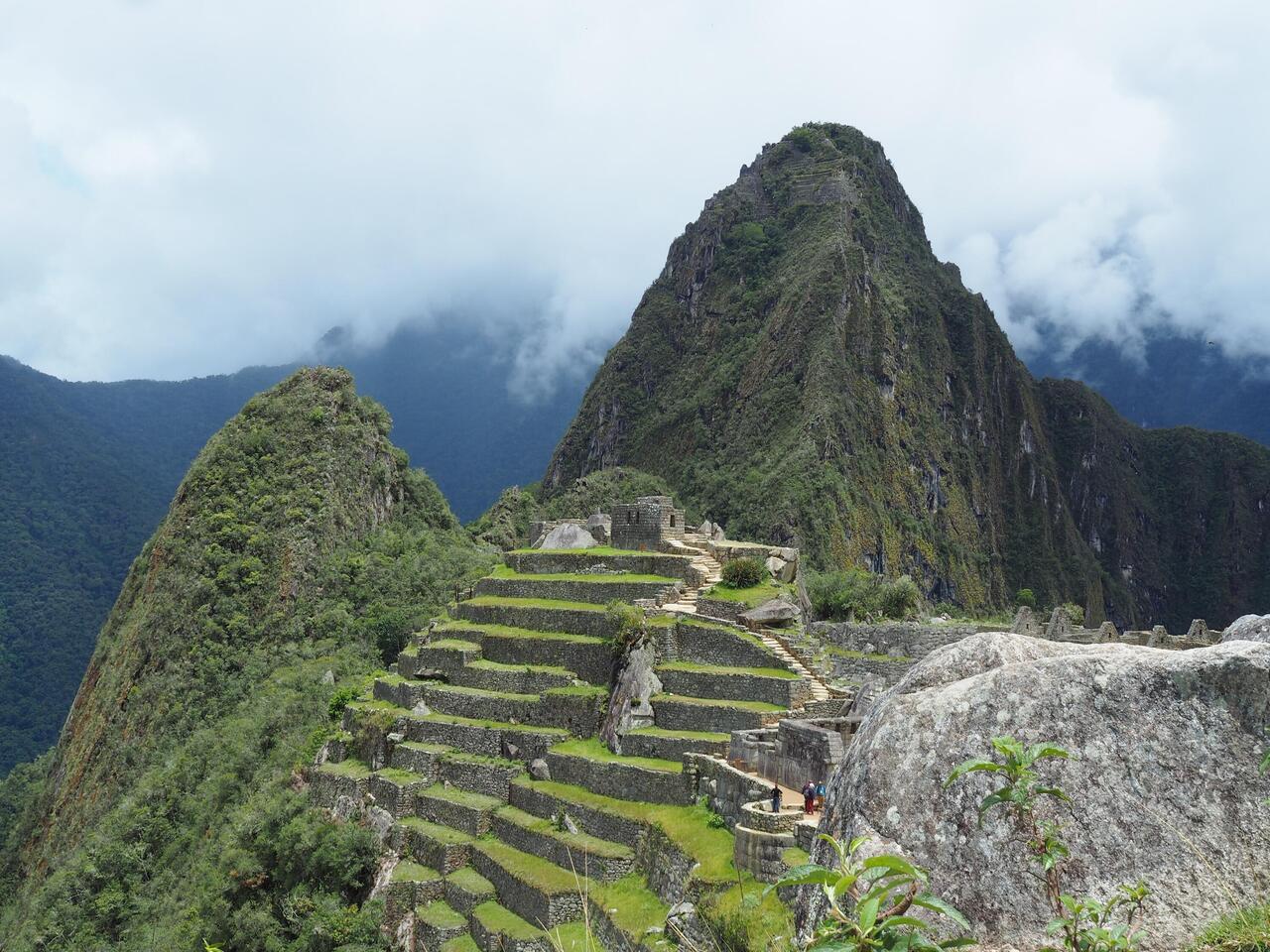Huayna Picchu (Wayna Picchu) 2720 m above sea level and 300 m above city