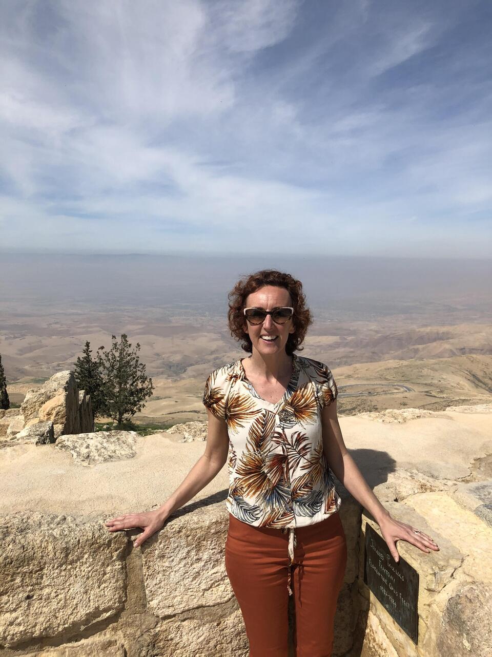A look into the promised land at Mount Nebo ( burial place of Moses)
