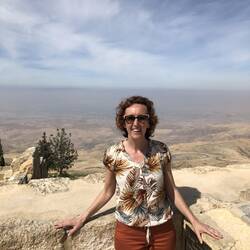 A look into the promised land at Mount Nebo ( burial place of Moses)