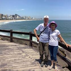 Ipanema beach and Copacabana Beach further along