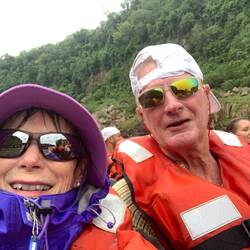 Before we got wet.