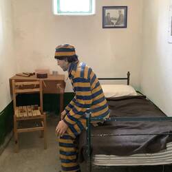 Jail cell.