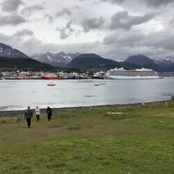 Returning to the ship.