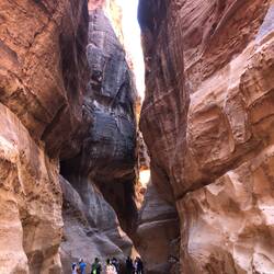 The Siq is the ancient entrance to Petra