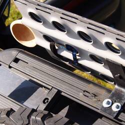 The mounting didn't stand all the corrugated tracks