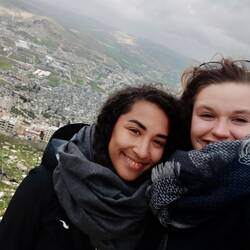 Auf dem Berg Garizim mit Lili
