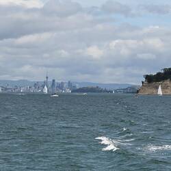 Ferry leaving Auckland