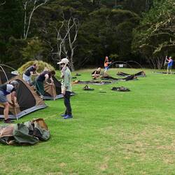 Our "top 10" campsite at Hot Water Beach