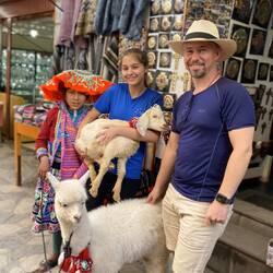 The goat and baby Alpaca!