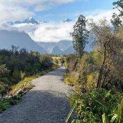 On the trail. What a view.