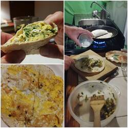 Tacos con Huevos con Herbas y Quesillo