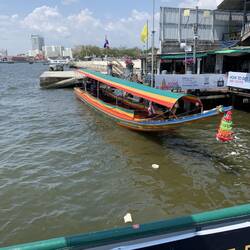 Typical long tail boat