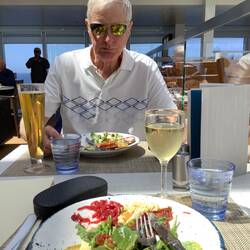 Light lunch.....with beer and wine!