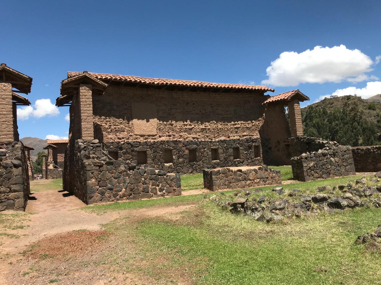 Rare remains of 2 story Inca building.