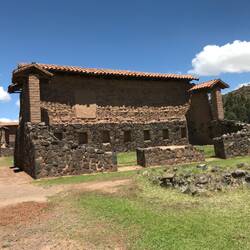 Rare remains of 2 story Inca building.