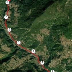 Der Weg vom Starpunkt bis zum Mittagessen
