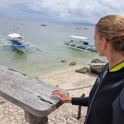 Direkt vom Strand zum Tauchplatz