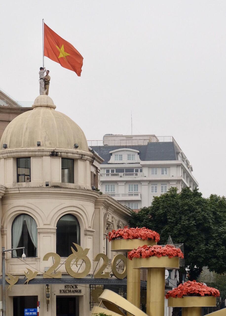 Propagandabild auf der Börse