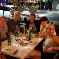 Liesi, Raffaela und Judith, die ein paar Tage bei Alexandra wohnen